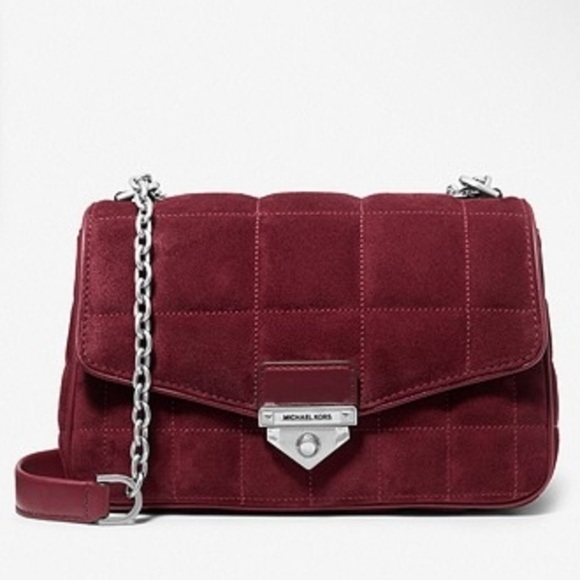 Michael kors SoHo Large Quilted Suede Shoulder Bag - Picture 1 of 16